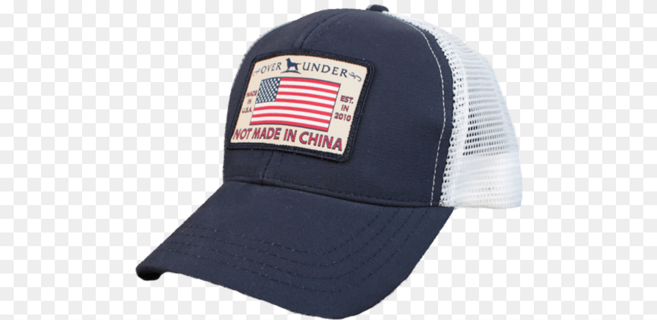 Over Under Clothing Men S Navy Amp White Not Made In Baseball Cap, Baseball Cap, Hat Free Png Download