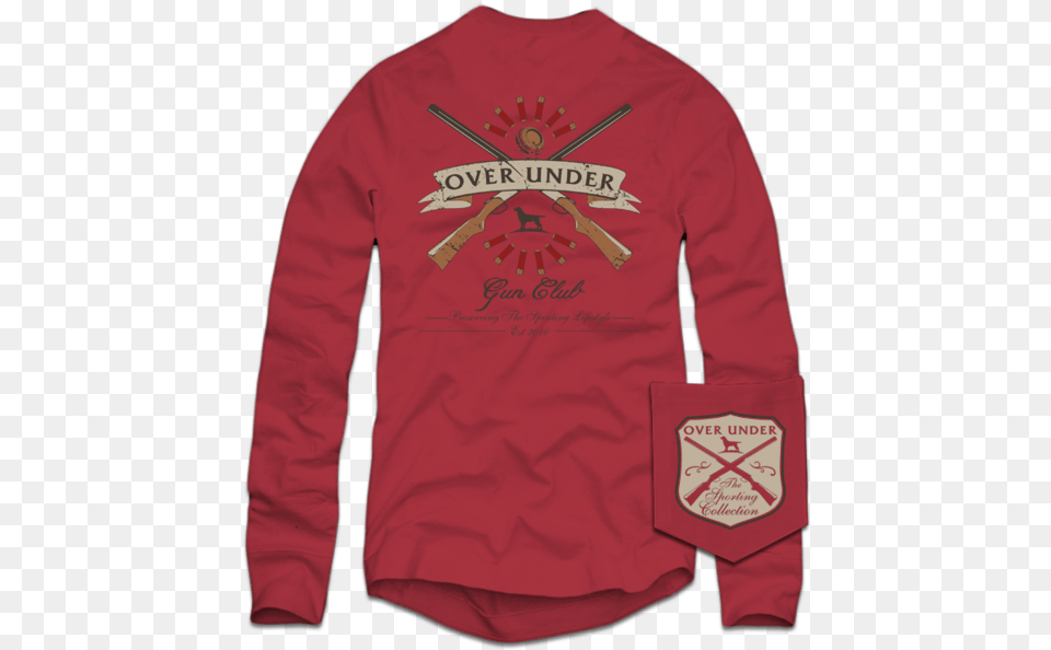 Over Under Gun Club Long Sleeve T Shirt Lighthouse Over Under Ls Timber Ghost Size Medium, Clothing, Long Sleeve, Knitwear, Sweater Free Png Download