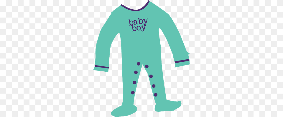 Overall For Baby Shower Clipart, Clothing, Pajamas, Person, Long Sleeve Free Transparent Png