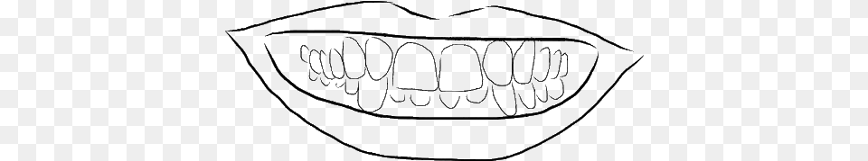 Overbite Line Art, Body Part, Mouth, Person, Teeth Free Png