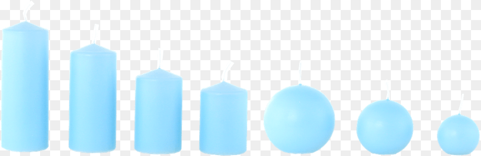 Overdipped Matt Ball Candle 100mm Sky Blue Light Free Png