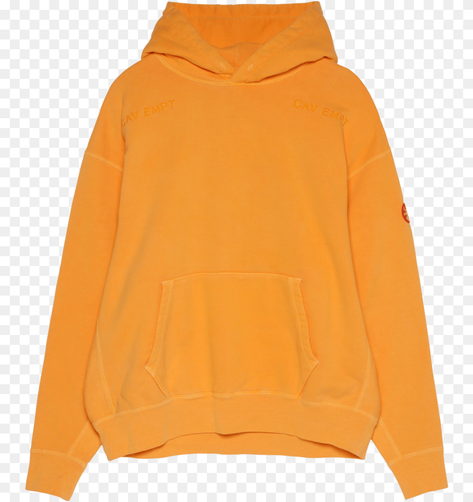 Overdye Wire Mesh Heavy Hoody Orange Hoodie, Clothing, Knitwear, Sweater, Sweatshirt Png