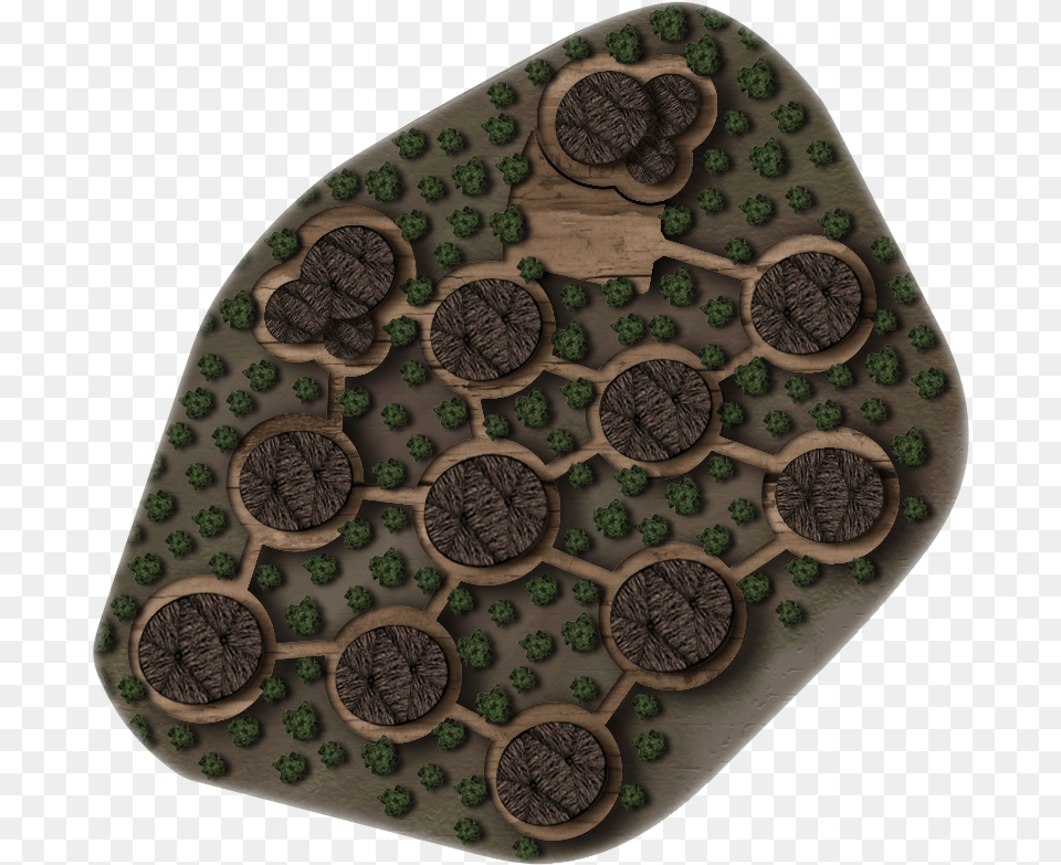 Overhead Layout Of The Endor Treetop Restaurantampnbsp Circle, Plant, Food, Sweets Free Transparent Png
