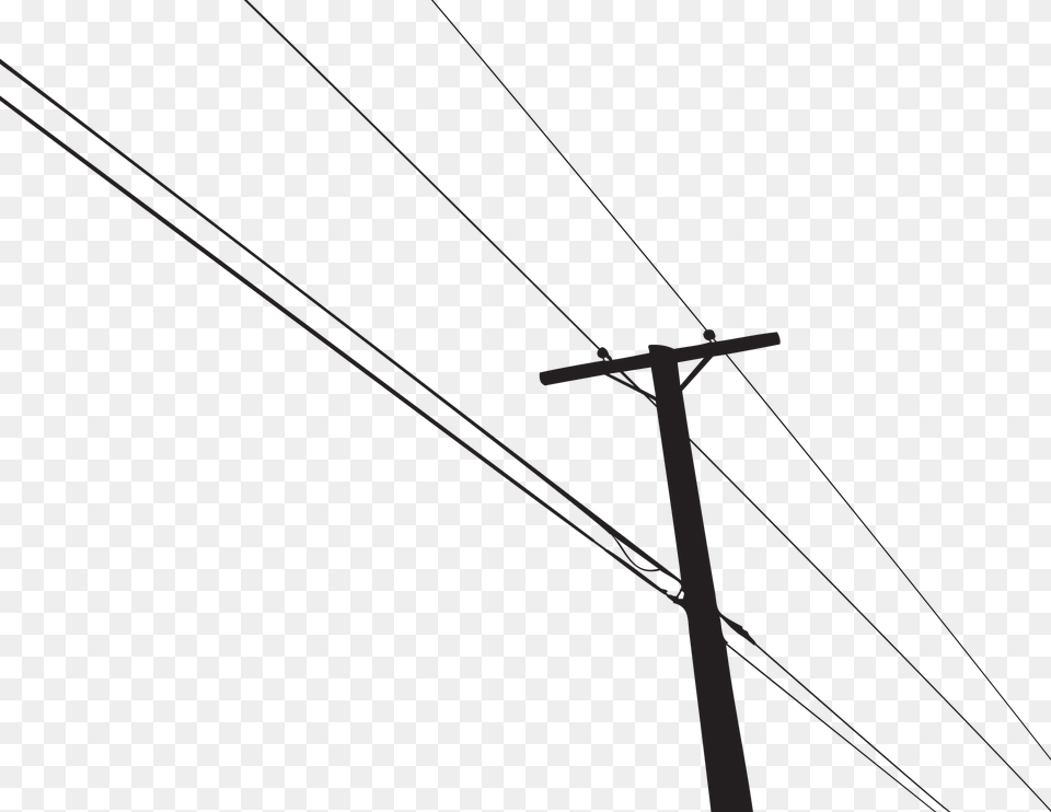 Overhead Power Line, Utility Pole, Bow, Weapon, Cable Free Png Download
