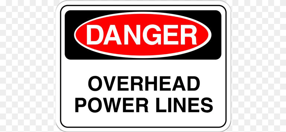 Overhead Power Lines Oval, Sign, Symbol, Road Sign Png Image