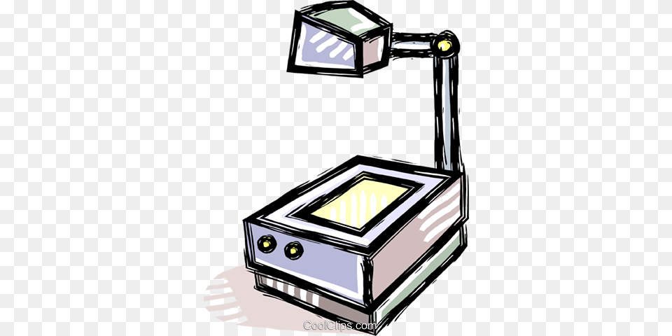 Overhead Projector Royalty Vector Clip Art Illustration, Lighting, Electronics Free Transparent Png