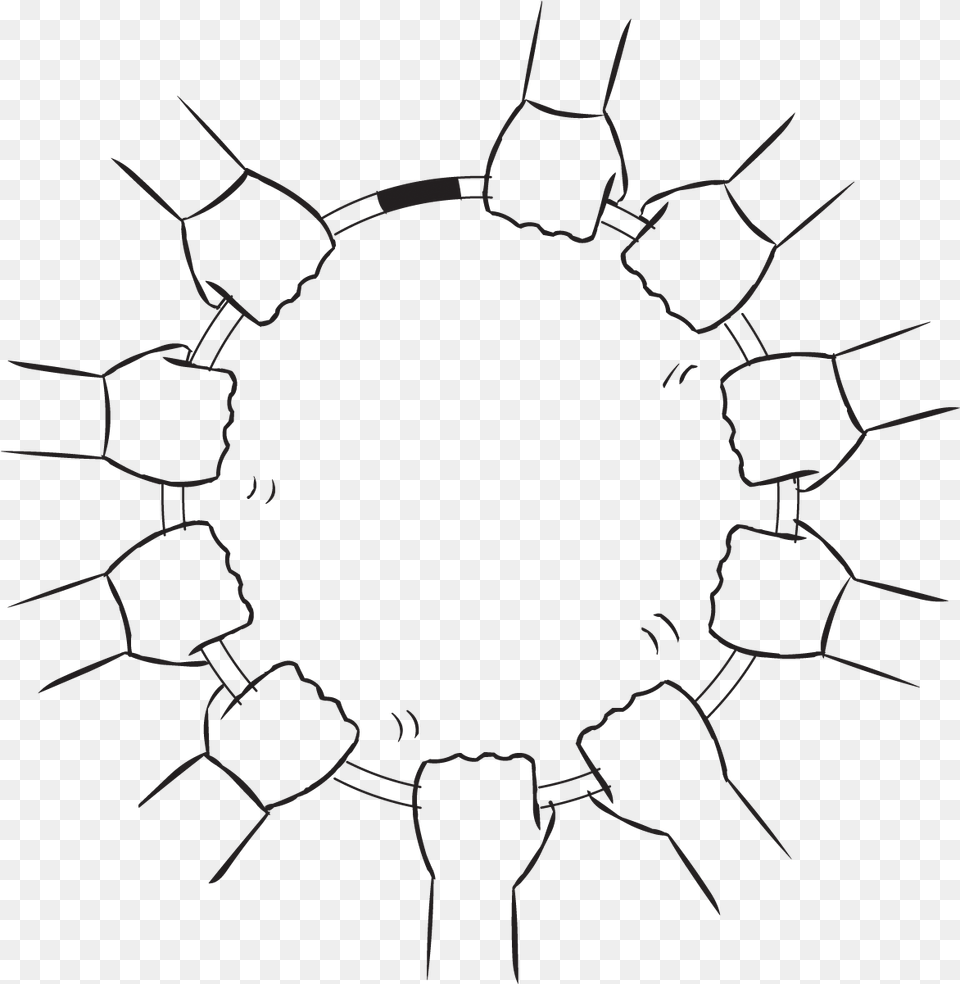 Overhead View Of Group Of Hands Holding Onto A Hula, Body Part, Hand, Person Png