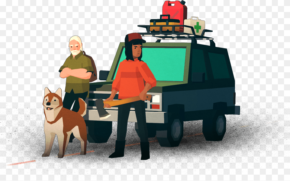 Overland Game Dog, Adult, Person, Man, Male Free Png