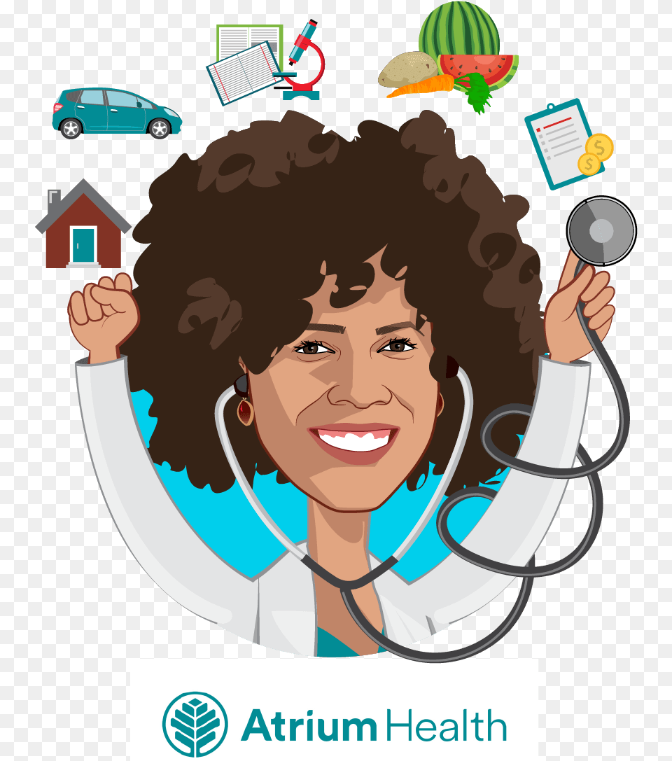 Overlay Caricature Of Dr Carolinas Healthcare System, Person, Photography, Portrait, Head Free Png