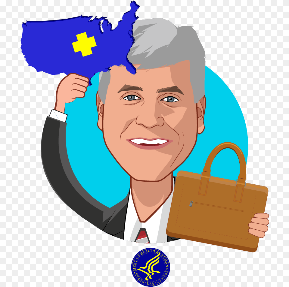 Overlay Caricature Of Eric Hargan Who Is Speaking Department Of Health And Human Services, Accessories, Bag, Handbag, Adult Free Png