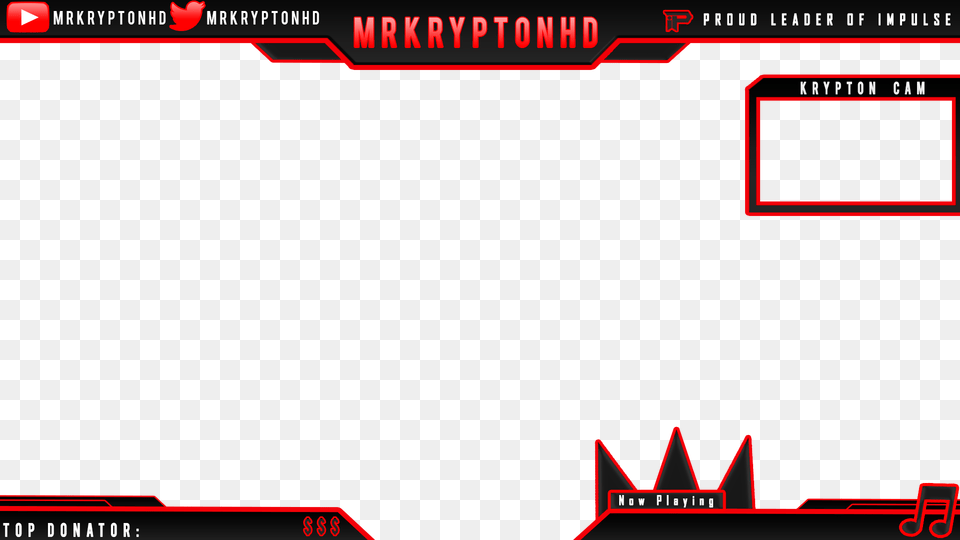 Overlay Obs Red, Text Free Png