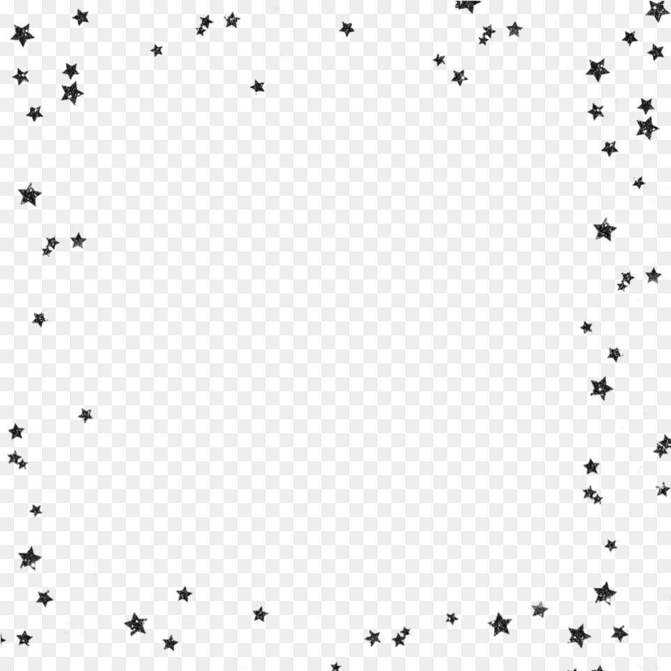 Overlay Stars Border Frame Aesthetics Star Glitter Border Aesthetic Star Frame, Nature, Night, Outdoors Png