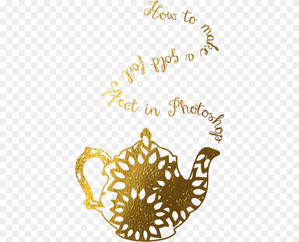 Overlay Text With Gold Foil Effect U2013 The Green Bee Decorative, Pottery, Cookware, Pot, Teapot Free Png Download