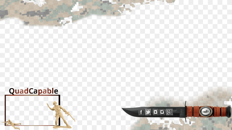 Overlay Twitch Pub Overlay Additional Camouflage Blade, Person, Weapon Free Png Download