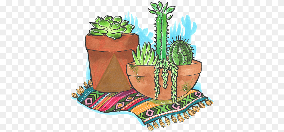 Overlays Cactus, Plant, Potted Plant, Jar, Planter Free Png Download