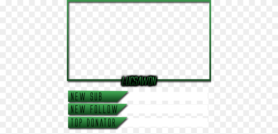 Overlays Cam Twitch, Green Free Png