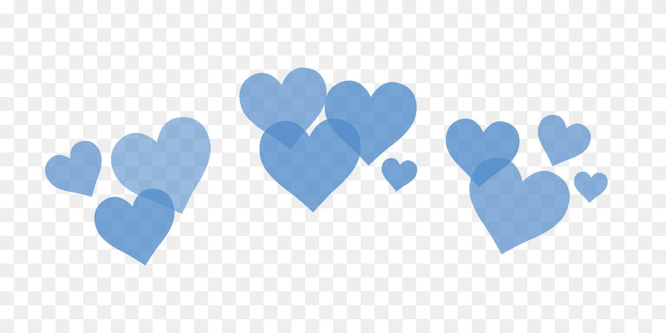 Overlays Crown Heart Tumblr Blue Pictures Red Hearts Free Png Download