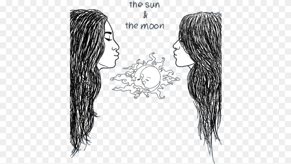 Overlays Image Sun And The Moon Camren, Accessories, Publication, Person, Jewelry Free Png