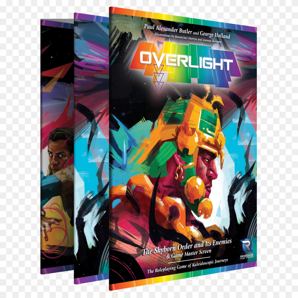 Overlight Gm Screen Renegade Game Studios, Advertisement, Poster, Person, Face Png Image