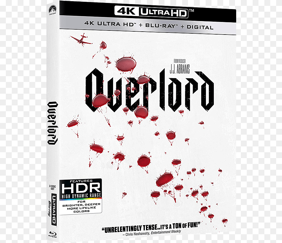 Overlord 2018 Blu Ray, Advertisement, Poster, Stain, Aircraft Png Image