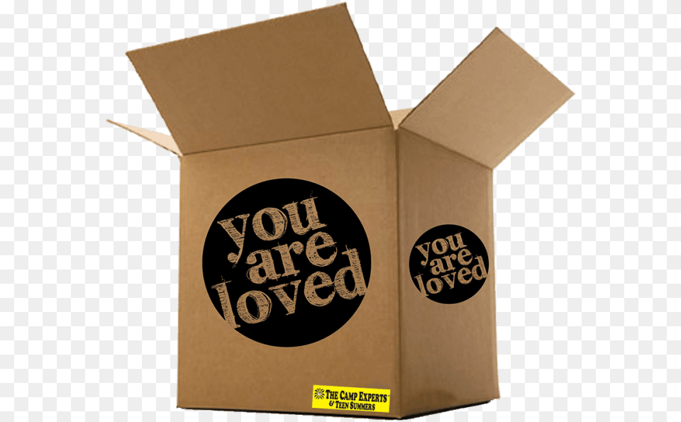 Overnight Camp You Are Loved, Box, Cardboard, Carton, Package Free Transparent Png