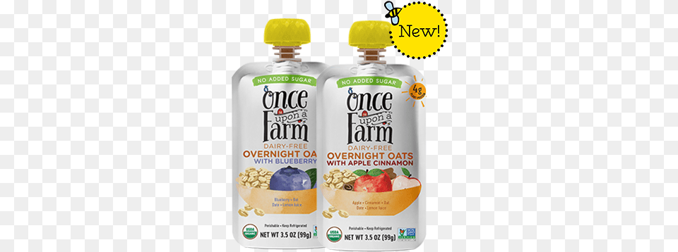 Overnight Oats With Blueberry Once Upon A Farm Organics Juicebox, Food, Ketchup, Beverage Free Png
