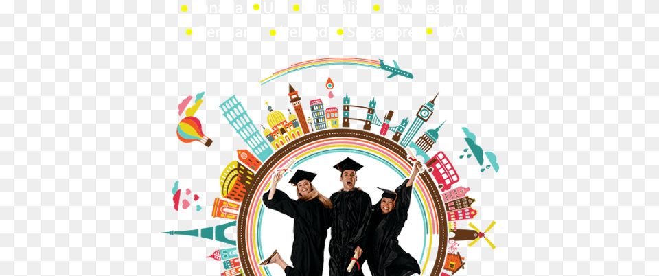 Overseas Education Study Abroad, Adult, Female, Graduation, People Free Transparent Png