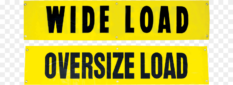 Oversize Load Banner, Sign, Symbol, Road Sign, Text Png Image