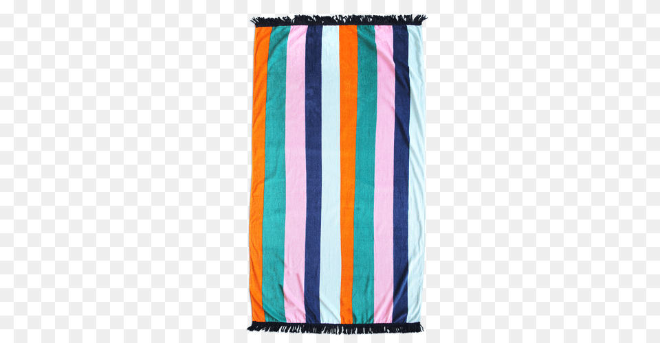 Oversized Striped Beach Towel, Quilt Free Png