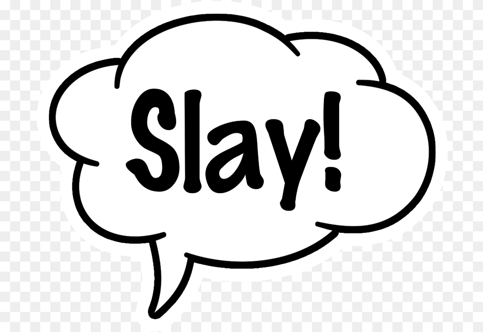 Oversized Word Bubble Slang, Stencil, Sticker, Text Free Png
