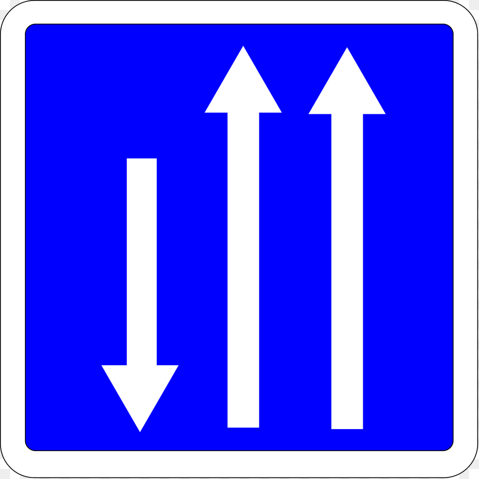 Overtaking Lanes Clipart, Sign, Symbol Free Png