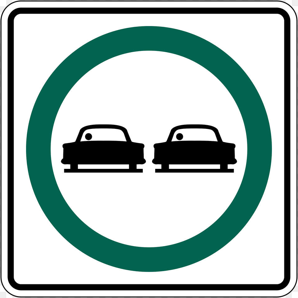 Overtaking Permitted Sign In British Columbia Clipart, Symbol, Car, Transportation, Vehicle Png