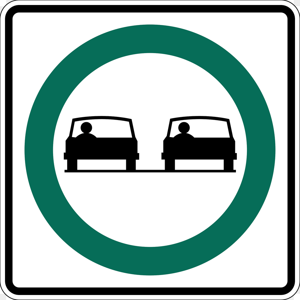 Overtaking Permitted Sign In Canada Clipart, Symbol, Road Sign, Person Free Transparent Png