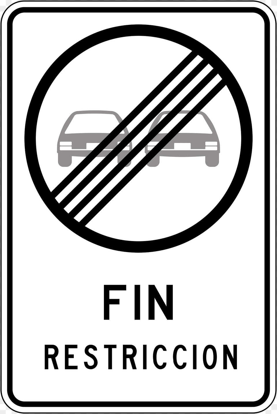 Overtaking Permitted Sign In Chile Clipart, Symbol, Road Sign, Machine, Wheel Free Png Download