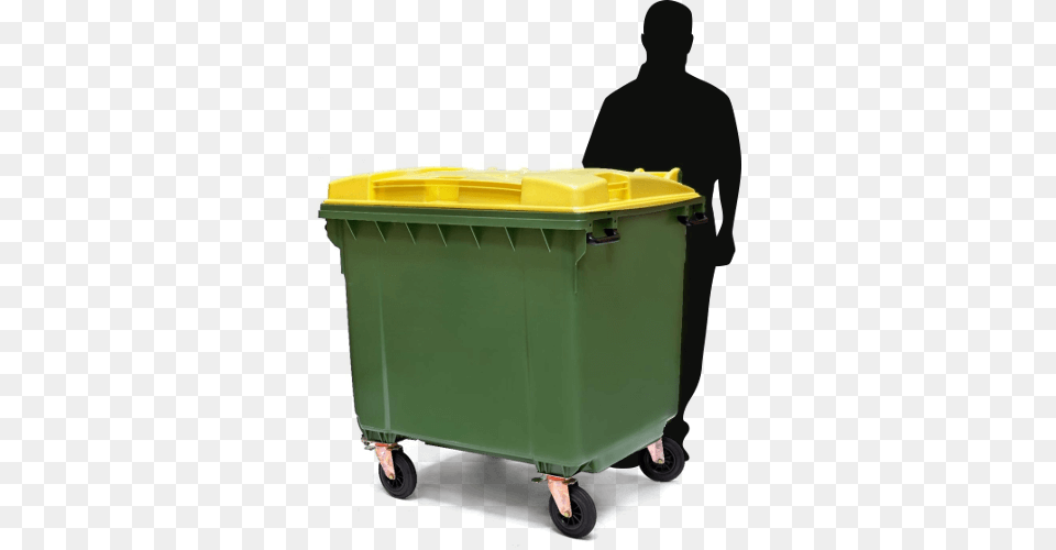 Overview 1100 Litre Wheelie Bin, Tub, Device, Grass, Lawn Png