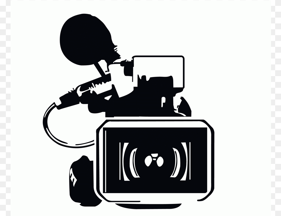Overview Camera Film Cartoon Transparent, Electronics, Video Camera, Stencil, Head Free Png
