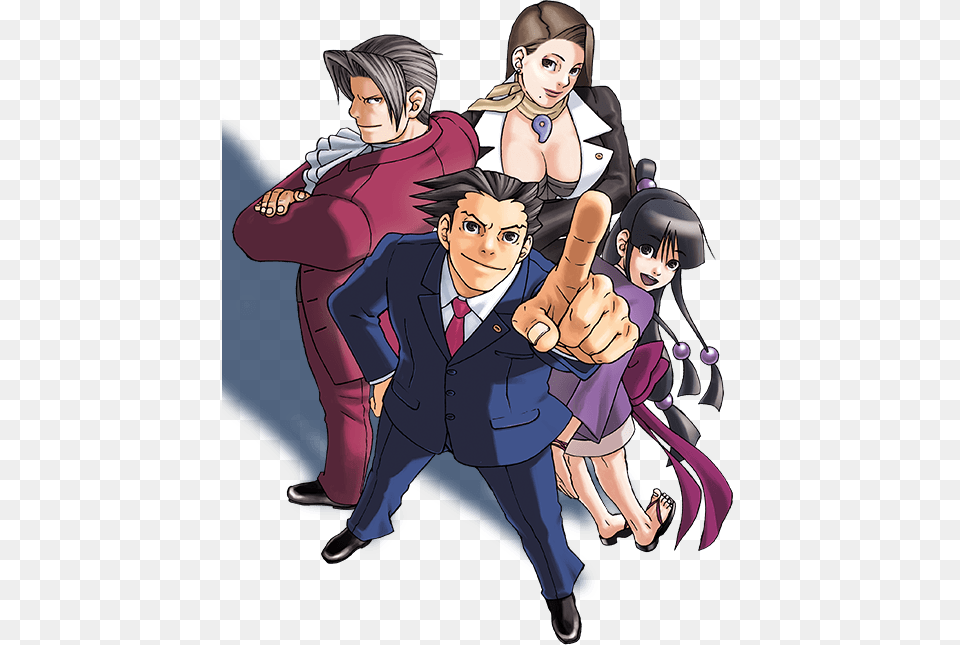 Overview Overview Gyakuten Saiban Ace Attorney, Book, Comics, Publication, Adult Png