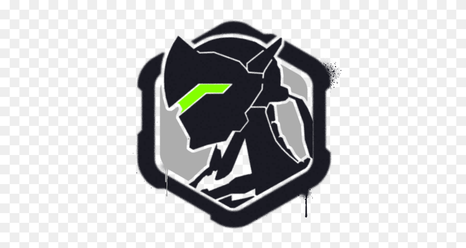 Overwatch Assassin Genji Spray, Person, Electronics, Hardware, Symbol Free Png Download
