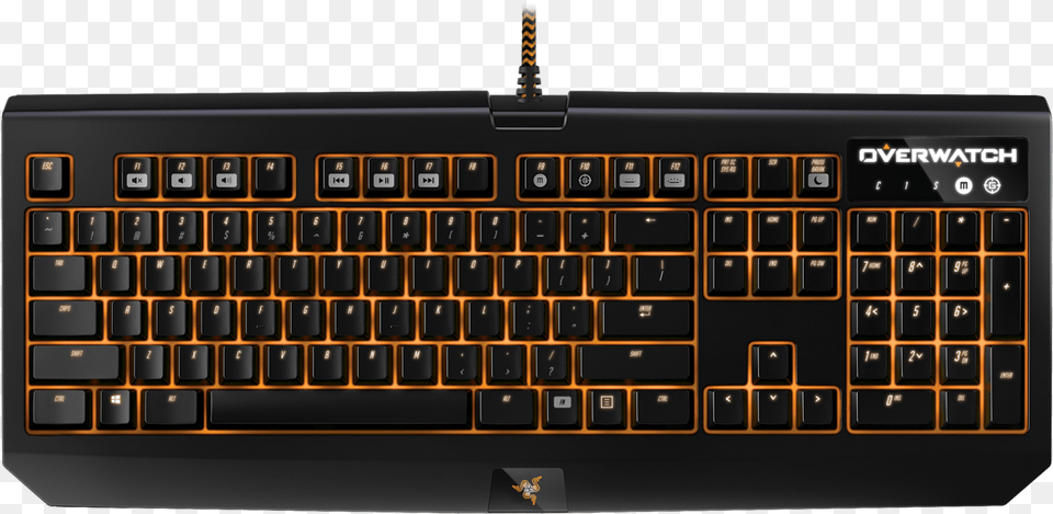 Overwatch Blackwidow Chroma Gaming Keyboard, Computer, Computer Hardware, Computer Keyboard, Electronics Png Image
