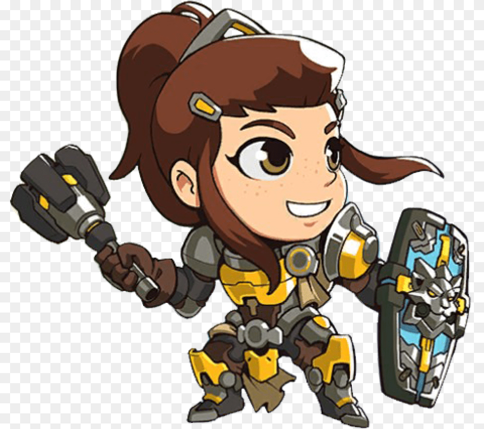 Overwatch Brigitte Cute Spray, Baby, Person, Face, Head Png Image