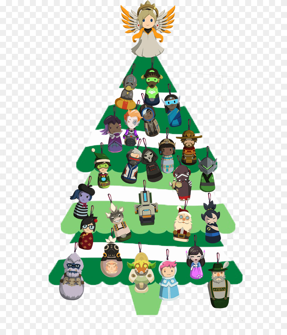 Overwatch Christmas Tree Spray, Toy, Christmas Decorations, Festival, Person Free Png Download