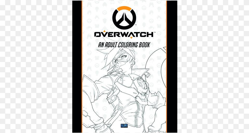 Overwatch Coloring Book Overwatch An Adult Coloring Book, Publication, Comics, Person, Man Free Png Download