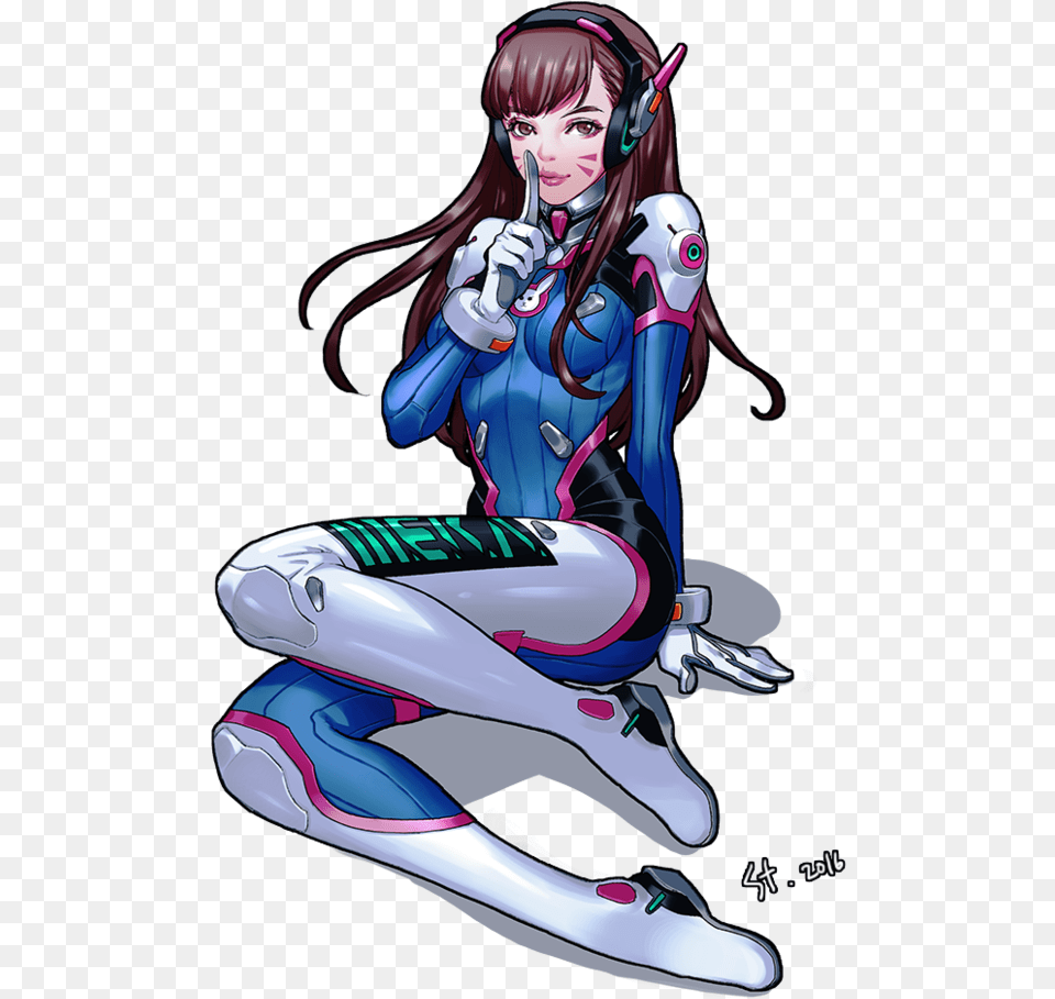 Overwatch D Va By Dva Overwatch, Book, Comics, Publication, Adult Free Transparent Png