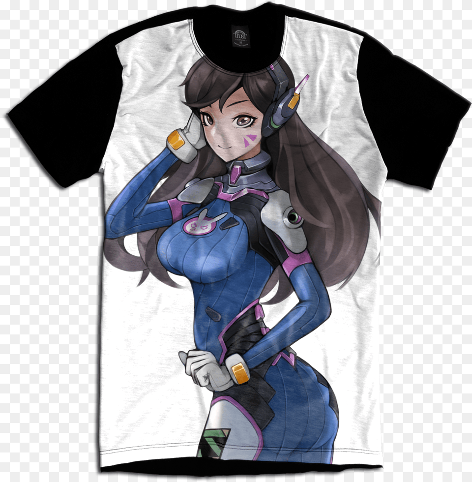 Overwatch Dva Jogo Game Geek Camiseta Personalizada, Book, Comics, Publication, Baby Png Image