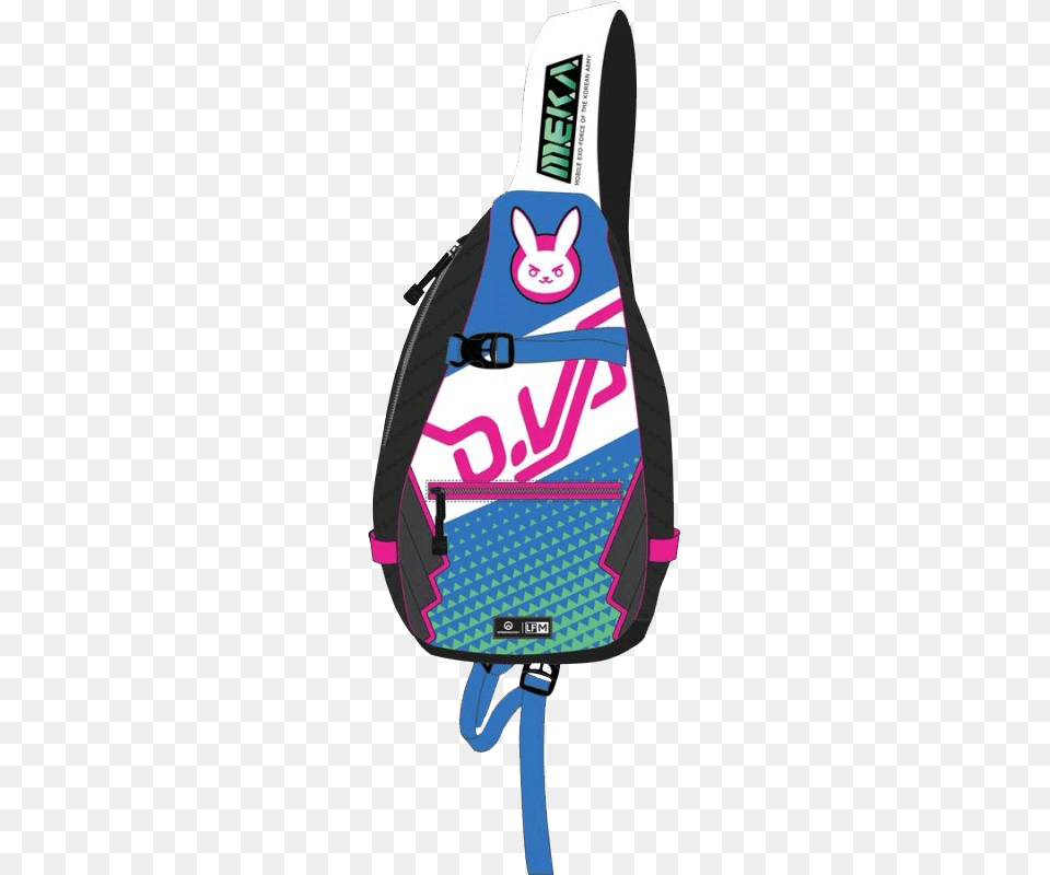 Overwatch Dva Sling Backpack Apparel, Bag, Clothing, Lifejacket, Vest Free Png Download