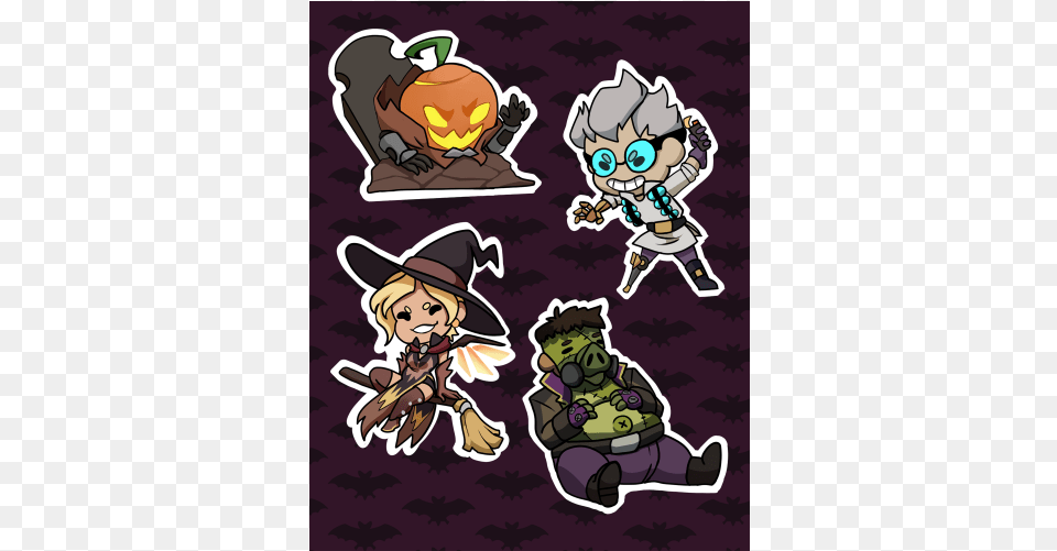Overwatch Events Stickers Cartoon, Book, Comics, Publication, Baby Png Image