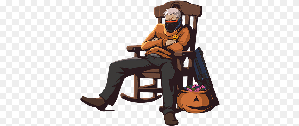 Overwatch Funny Overwatch Halloween Sprays Soldier 76, Furniture, Adult, Male, Man Png Image