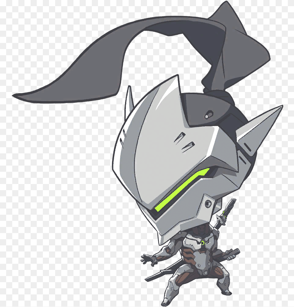 Overwatch Genji Cute Spray, Art, Person, Accessories, People Png Image
