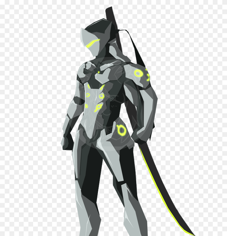 Overwatch Genji Image, Art, Graphics, Adult, Male Free Png