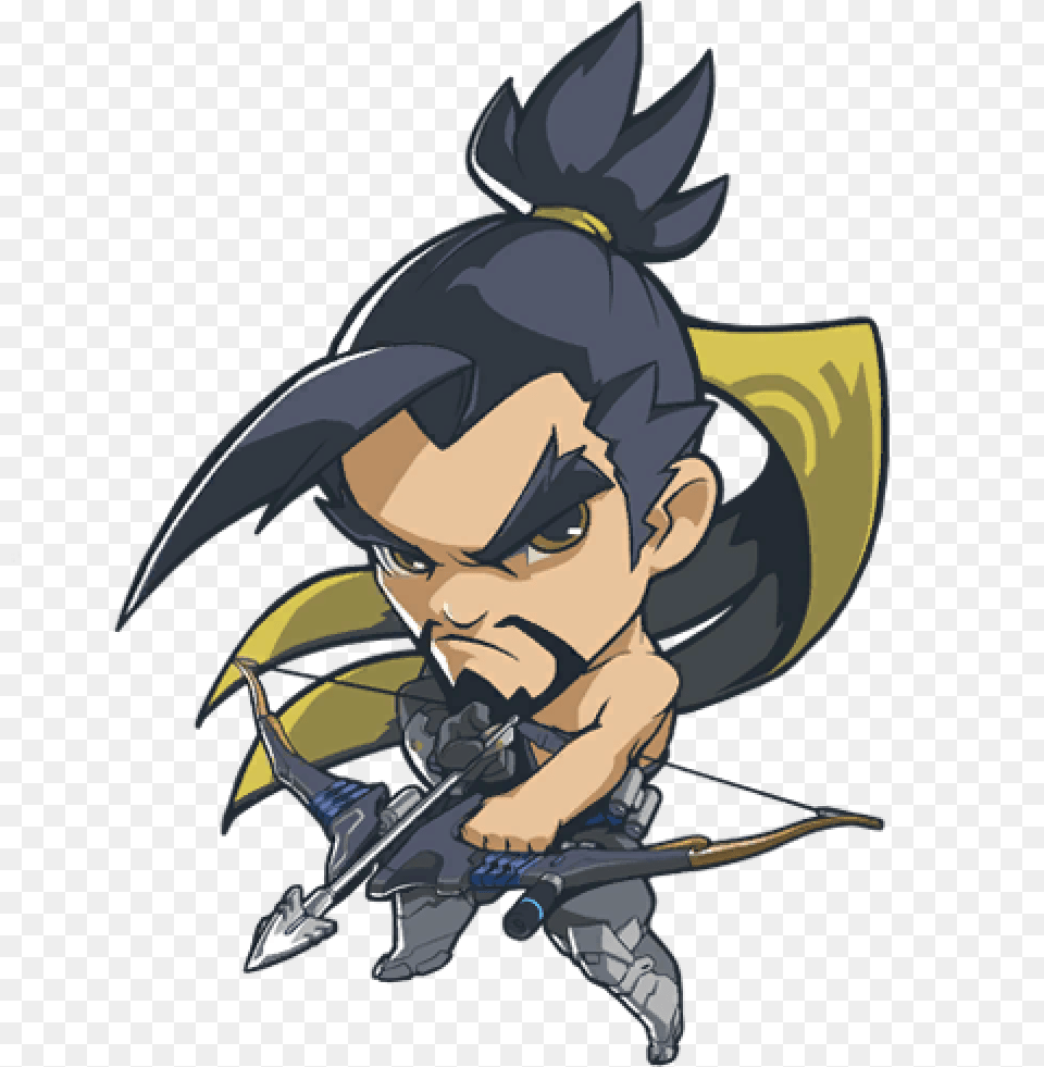 Overwatch Hanzo Cute Spray, Baby, Person, Face, Head Png